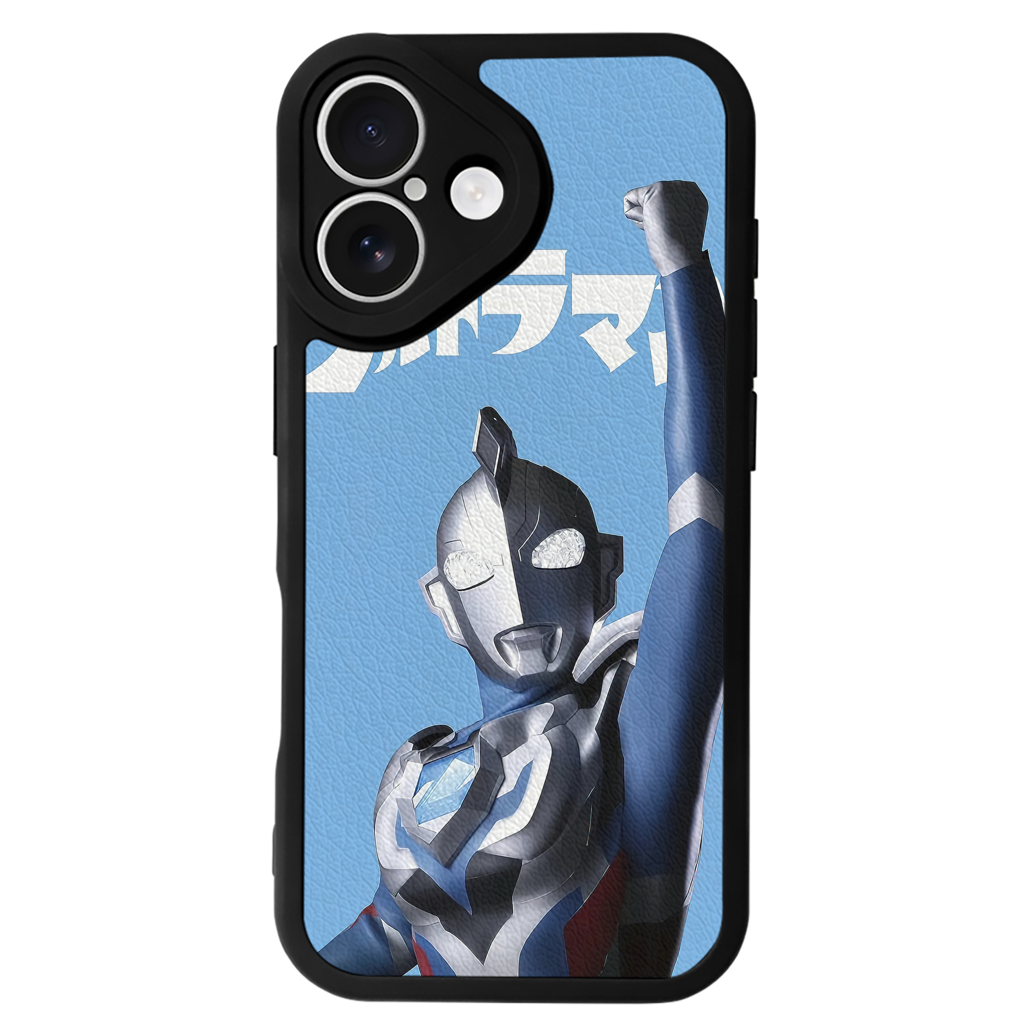 （画像用） ウルトラマン Ultraman 【iPhone 16シリーズ対応】シリコンスマホケース（レザー調） 材質：シリコン